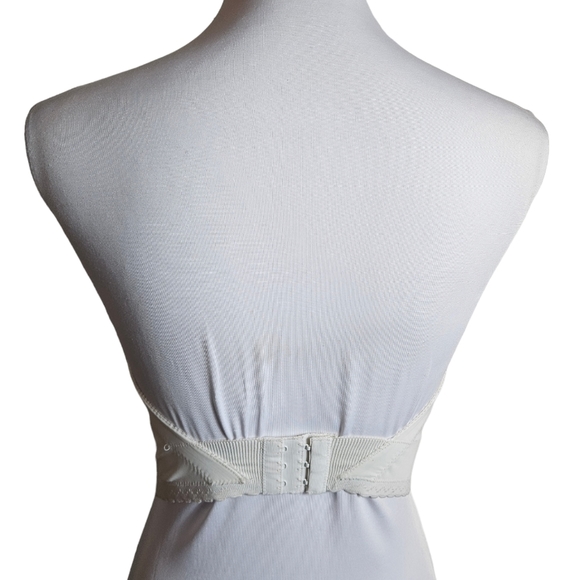 Vintage Gold Label Victorias Secret White Lace Bustier Bra Corset Sz 36B Bridal - Picture 5 of 15